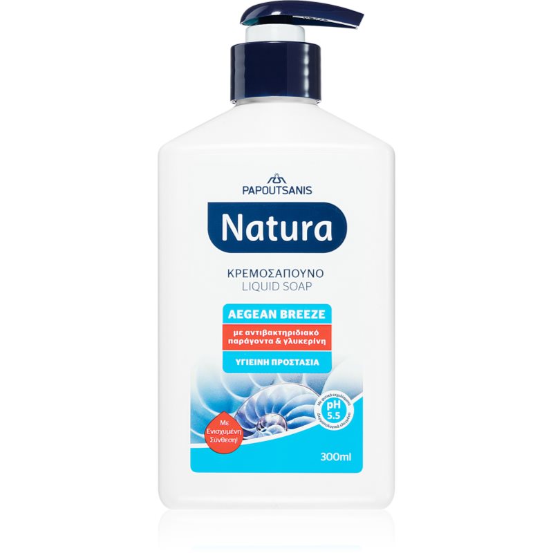 Papoutsanis Natura Liquid Soap Sapone Liquido 300 Ml