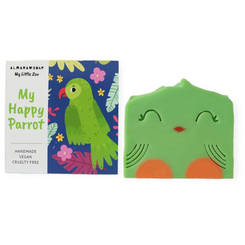 Almara Soap For Kids My Happy Parrot Sapone Fatto A Mano Per Bambini 100 G