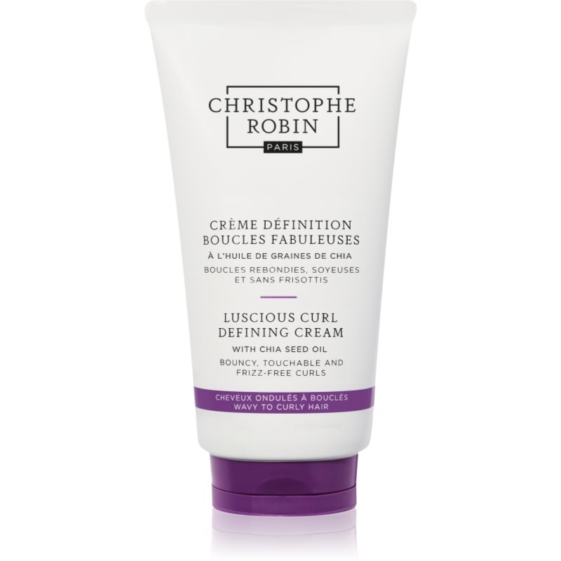 Christophe Robin Luscious Curl Defining Cream With Chia Seed Oil Crema Lisciante Per Capelli Mossi E Ricci 150 Ml