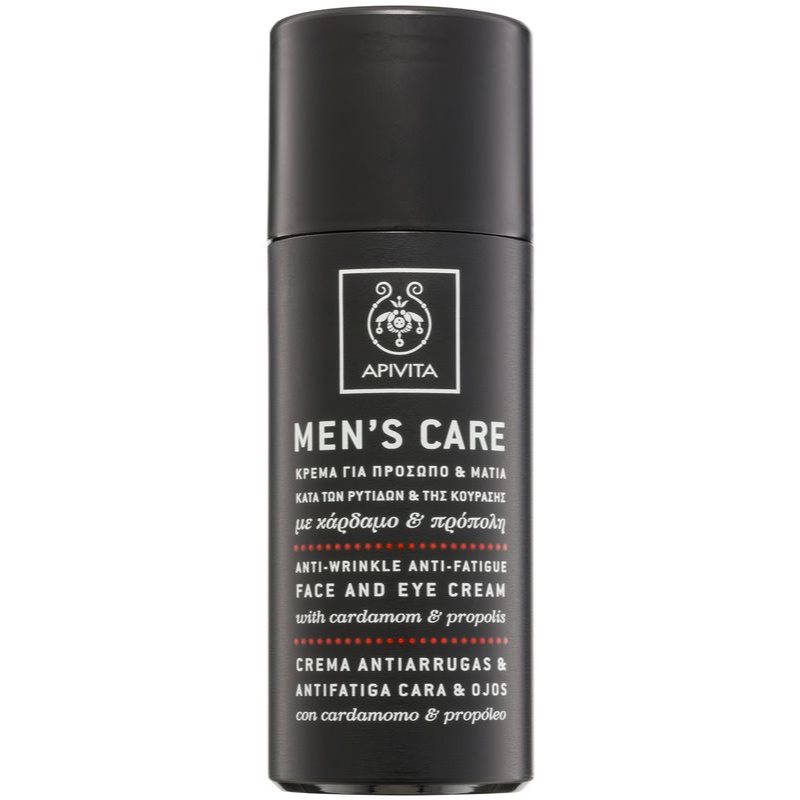 Apivita Men'S Tonic Cream Cardamom & Propolis Crema Antirughe Per Viso E Occhi 50 Ml