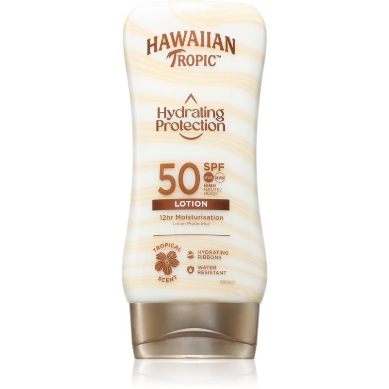 Hawaiian Tropic Hydrating Protection Lotion Crema Abbronzante Corpo Spf 50 180 Ml