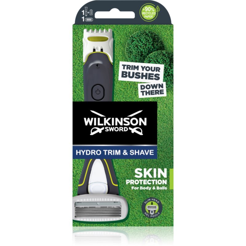 Wilkinson Sword Hydro Trim And Shave Skin Protection For Body And Balls Rasoio Elettrico 1 Pz