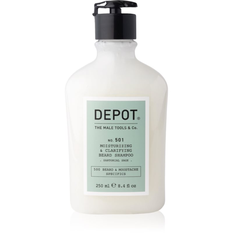 Depot No. 501 Moisturizing & Clarifying Beard Shampoo Shampoo Idratante Per La Barba 250 Ml
