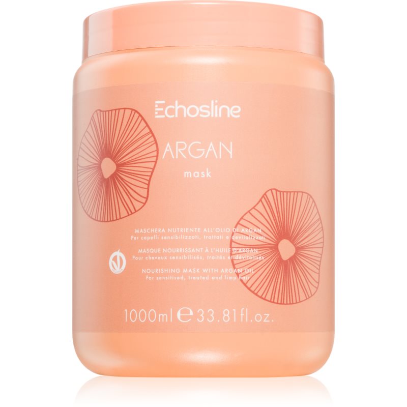 Echosline Argan Mask Maschera Nutriente Per Capelli Lisci E Luminosi Con Olio Di Argan 1000 Ml