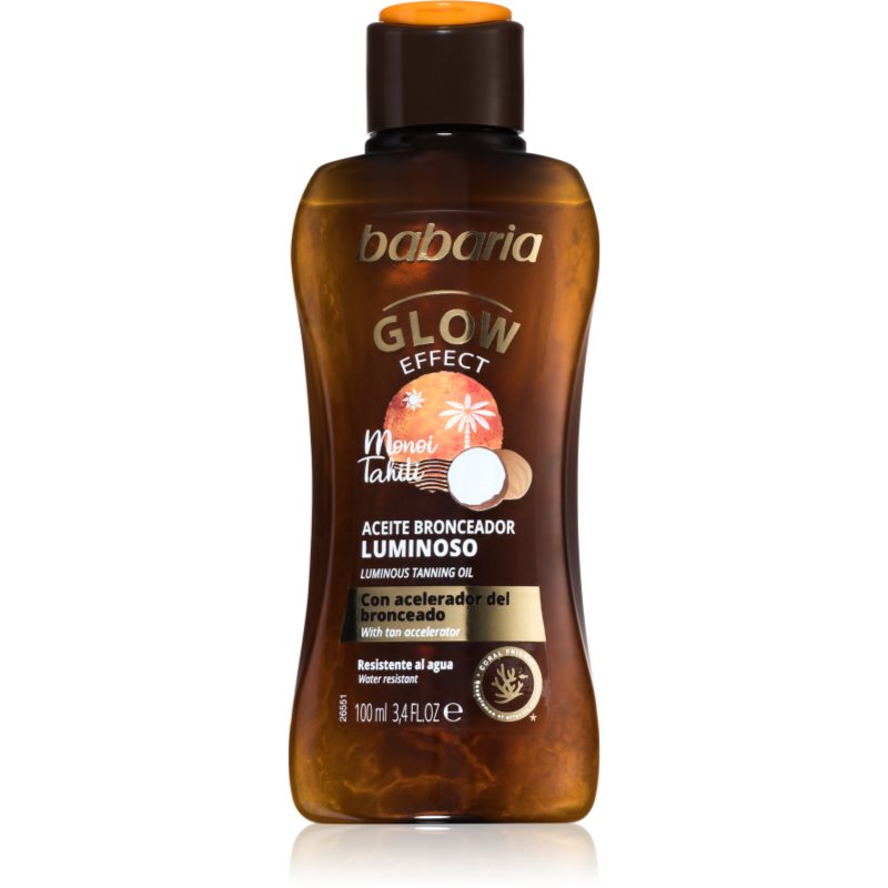 Babaria Glow Effect Monoi Tahiti Olio Illuminante Solare 100 Ml