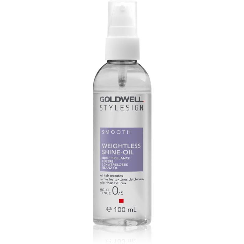 Goldwell Stylesign Weightless Shine-Oil Olio Nutriente Per Capelli Per Capelli Brillanti E Morbidi 100 Ml