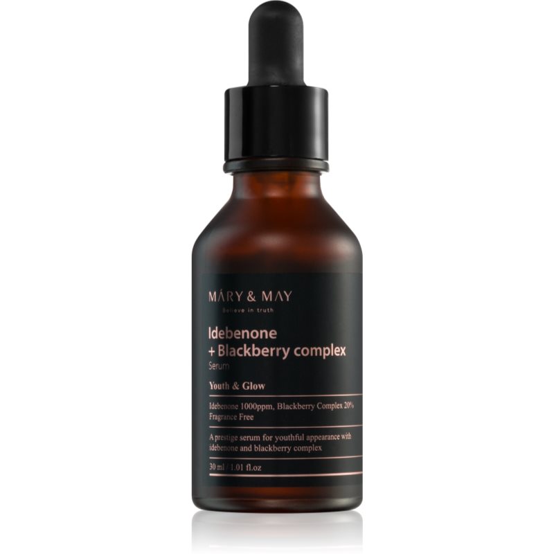 Mary & May Idebenone + Blackberry Complex Serum Siero Antiossidante Per Una Pelle Luminosa E Liscia 30 Ml