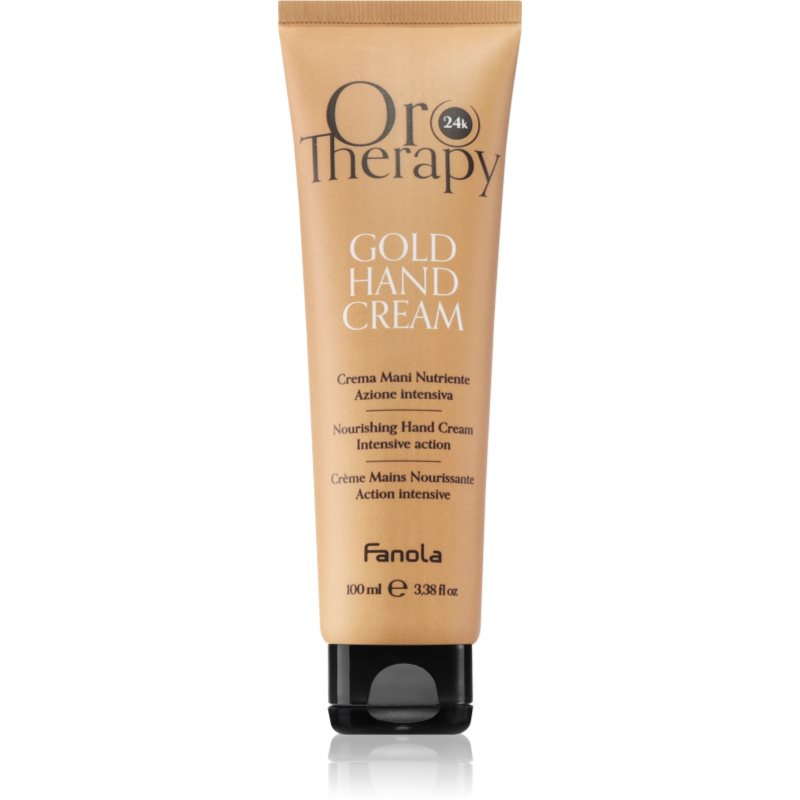 Fanola Oro Therapy Gold Hand Cream Crema Idratante E Nutriente Con Oro A 24 Carati 100 Ml