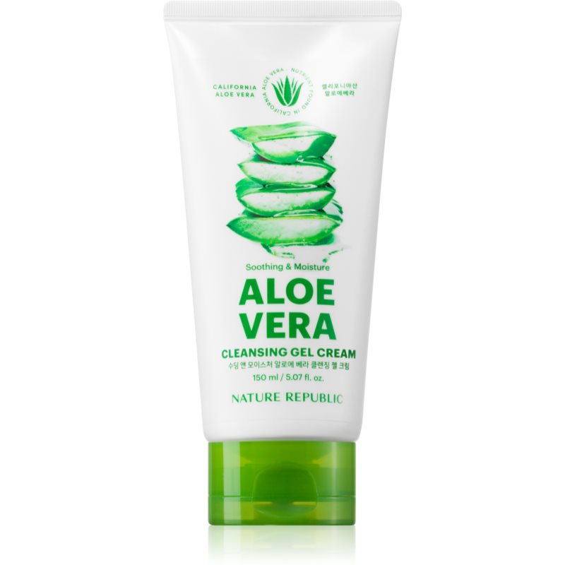 Nature Republic Soothing & Moisture Aloe Vera Cleansing Gel Cream Crema Detergente Idratante Con Effetto Lenitivo 150 Ml