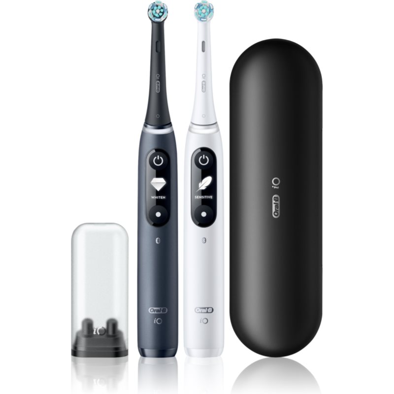 Oral B Io7 Spazzolino Da Denti Elettrico Con Astuccio Duo Black & White 2 Pz