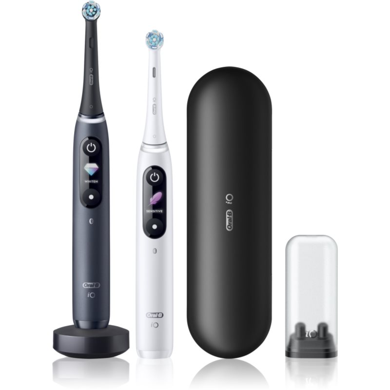 Oral B Io8 Spazzolino Da Denti Elettrico Duo Black & White 2 Pz