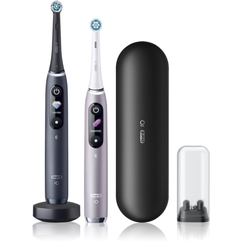 Oral B Io9 Spazzolino Da Denti Elettrico Duo Black Onyx & Rose Quartz 2 Pz