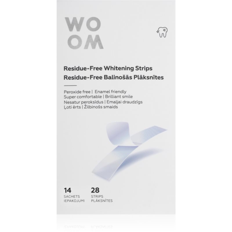Woom Residue-Free Whitening Strips Strisce Sbiancanti Per I Denti 28 Pz