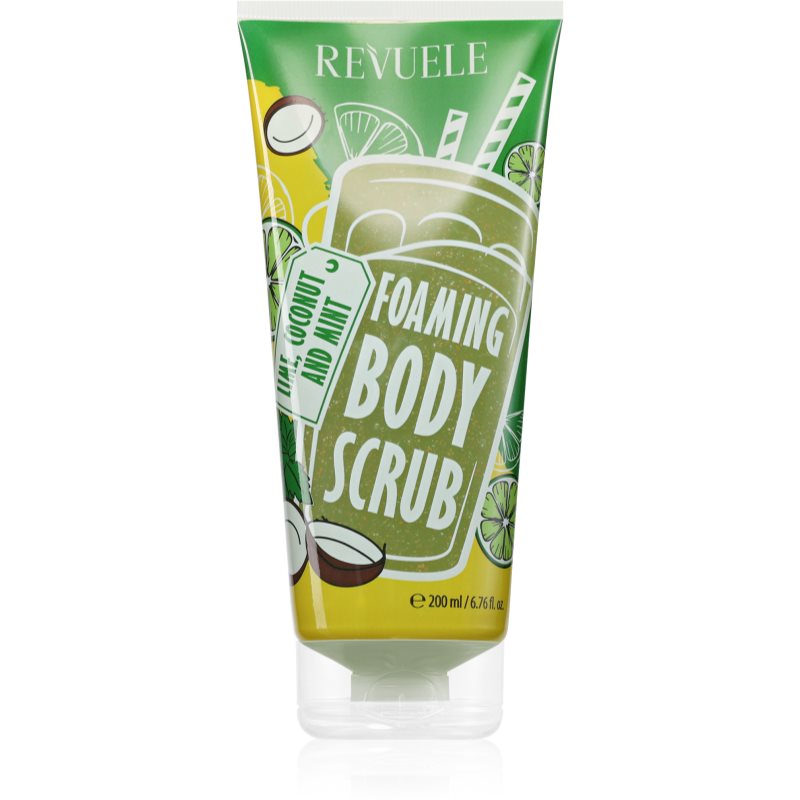 Revuele Foaming Body Scrub Lime, Coconut And Mint Scrub Corpo 200 Ml