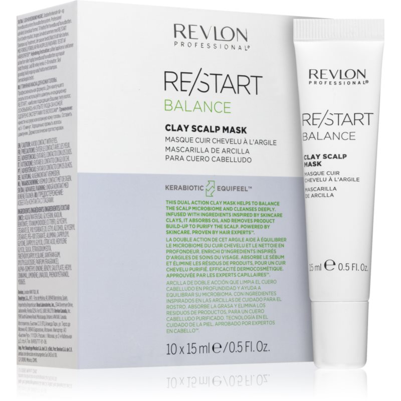 Revlon Professional Re/Start Balance Maschera All'Argilla Per Il Cuoio Capelluto 10X15 Ml