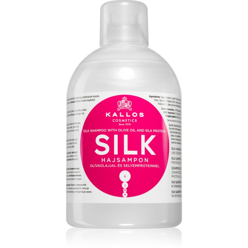 Kallos Kjmn Professional Silk Shampoo Delicato Effetto Seta Per Capelli Secchi E Sensibili 1000 Ml