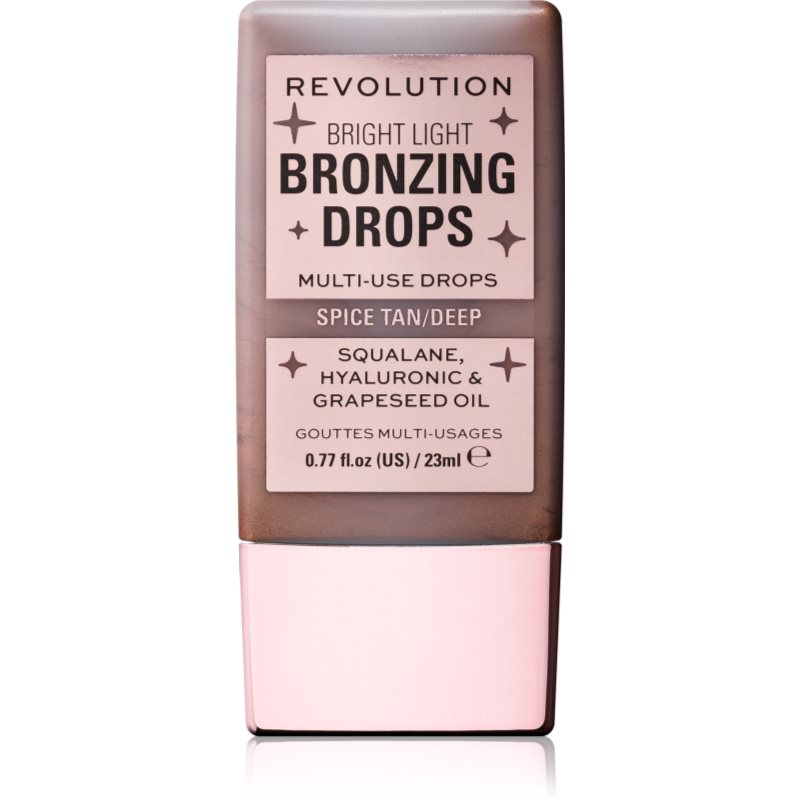 Makeup Revolution Bright Light Bronzing Drops Bronzer Liquido Colore Deep Bronze Spice 23 Ml