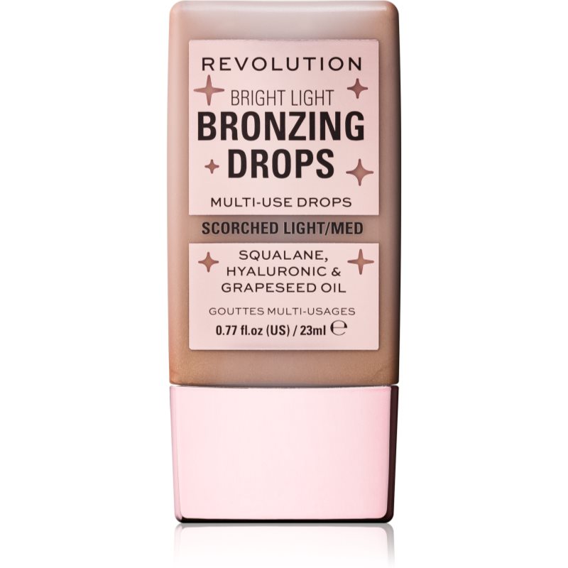 Makeup Revolution Bright Light Bronzing Drops Bronzer Liquido Colore Bronze Scorched 23 Ml