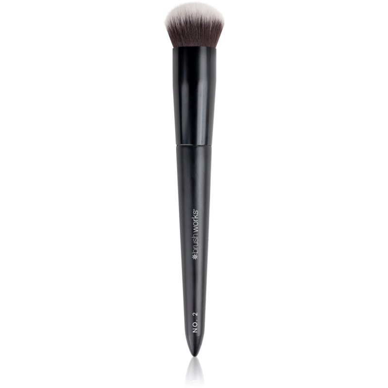 Brushworks Buffing Foundation Brush Pennello Per Fondotinta Tipo No. 2 1 Pz