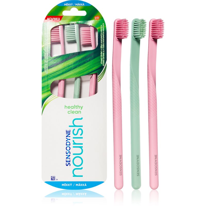 Sensodyne Nourish Healthy Clean Spazzolini Da Denti 3 Pz