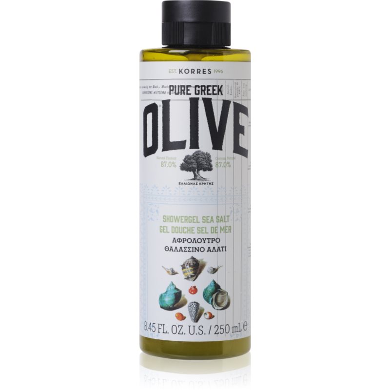 Korres Pure Greek Olive & Sea Salt Gel Doccia Rinfrescante 250 Ml