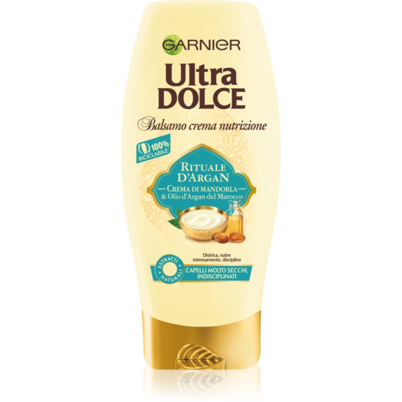 Garnier Ultra Dolce Rituale D'Argan Balsamo Per Capelli Secchi E Ribelli 200 Ml