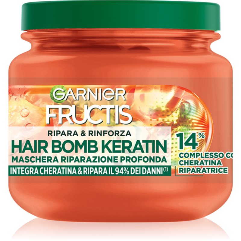 Garnier Fructis Ripara & Rinforza Maschera Per Capelli Deboli E Danneggiati 320 Ml