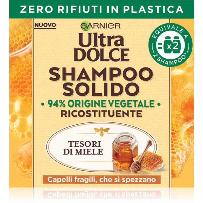 Garnier Ultra Dolce Tesori Di Miele Shampoo Solido Per Capelli Fragili E Stanchi 60 G