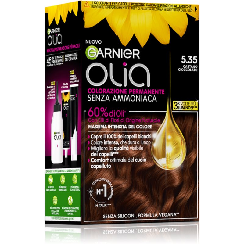 Garnier Olia Tinta Permanente Per Capelli Colore Castano Cioccolato 1 Pz