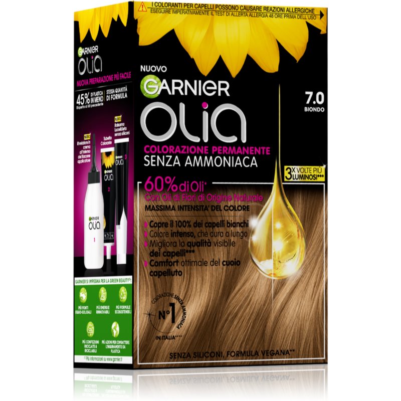 Garnier Olia Tinta Permanente Per Capelli Colore 7.0 Biondo 1 Pz