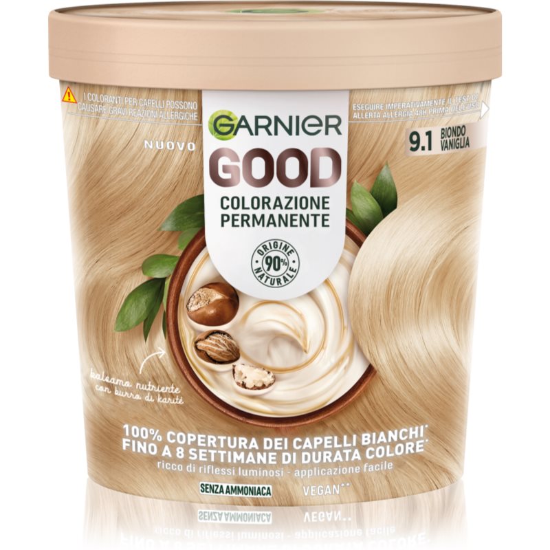 Garnier Good Color Tinta Permanente Per Capelli 9.1 Biondo Vaniglia 1 Pz