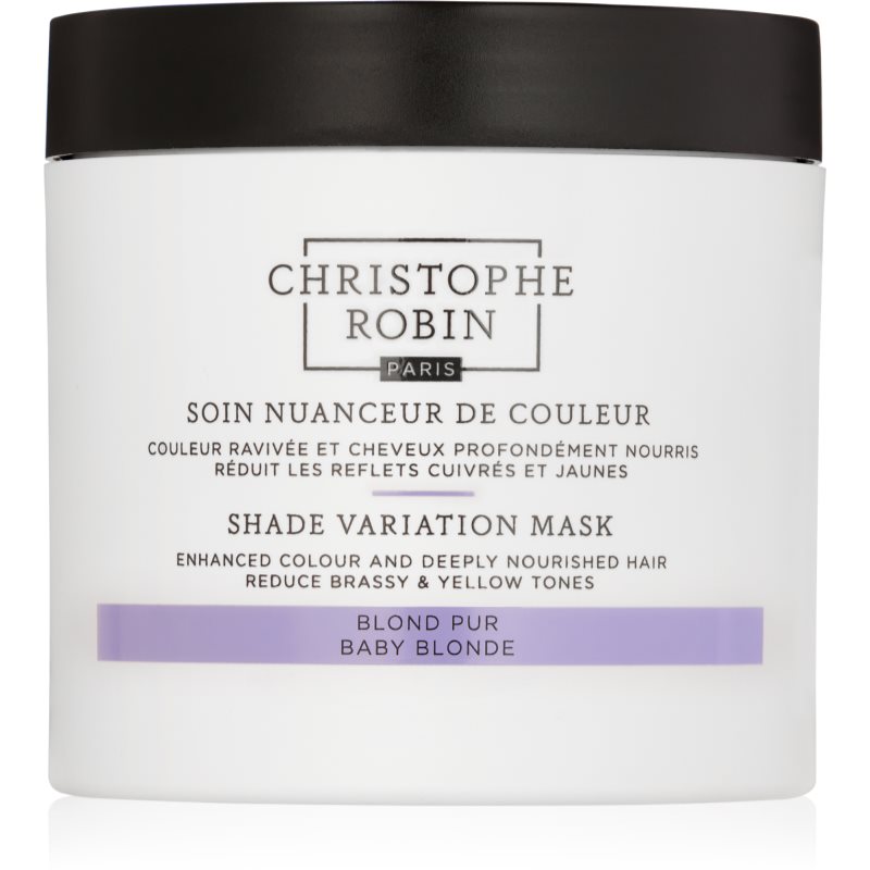 Christophe Robin Shade Variation Mask Maschera Nutriente In Crema Per Capelli Colore Baby Blond 250 Ml