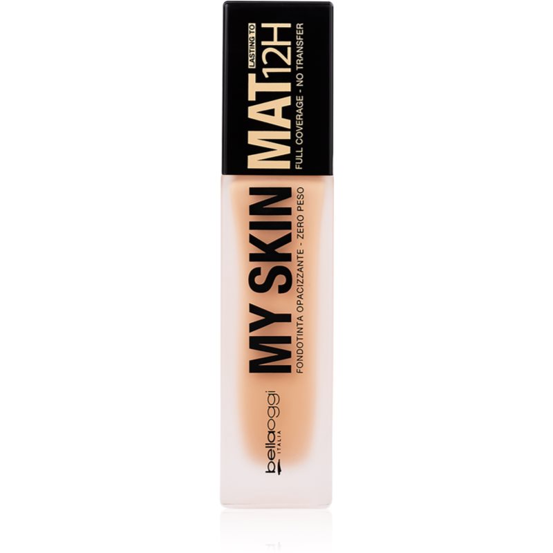 Bellaoggi My Skin Mat 12H Fondotinta Opacizzante Lunga Tenuta Colore Warm Beige 30 Ml