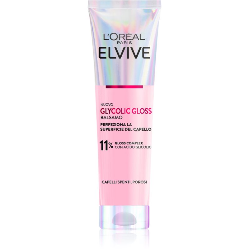 L’Oréal Paris Elvive Glycolic Gloss Balsamo Per Capelli Per Capelli Brillanti E Morbidi 150 Ml
