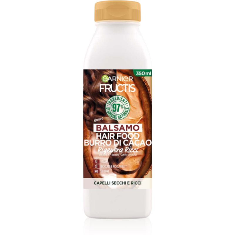 Garnier Fructis Burro Di Cacao Balsamo Lisciante Per Capelli Ribelli E Crespi 350 Ml