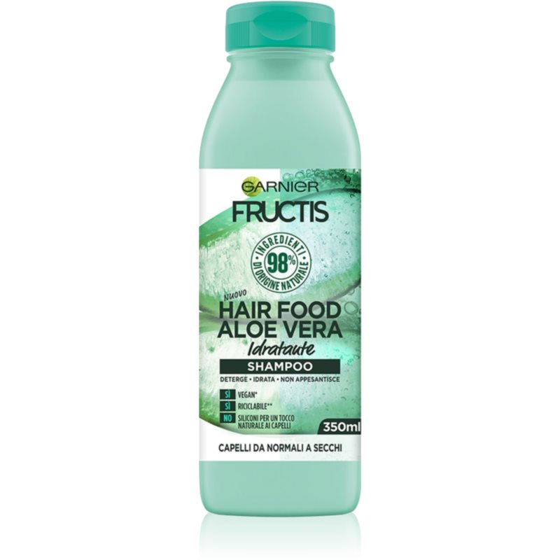 Garnier Fructis Aloe Vera Hair Food Shampoo Idratante Per Capelli Normali E Secchi 350 Ml