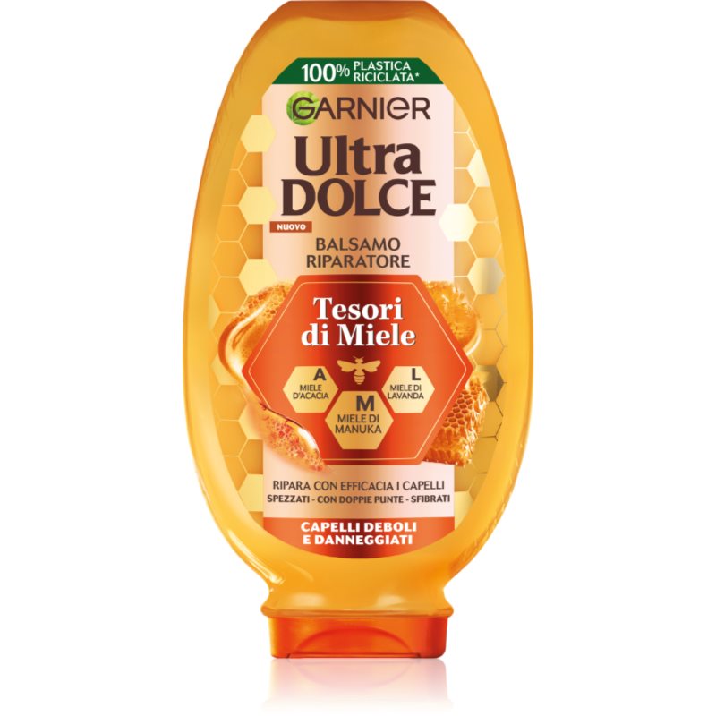 Garnier Ultra Dolce Tesori Di Miele Balsamo Rigenerante Per Capelli Rovinati Senza Parabeni 200 Ml
