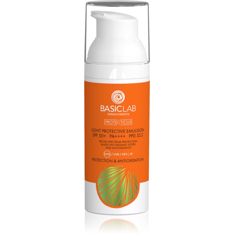 Basiclab Dermocosmetics Protecticus Emulsione Leggera Protettiva Contro Gli Agenti Esterni Spf 50+ 50 Ml