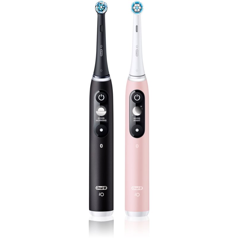 Oral B Io6 Spazzolino Da Denti Elettrico Duo Black & Pink Sand 2 Pz