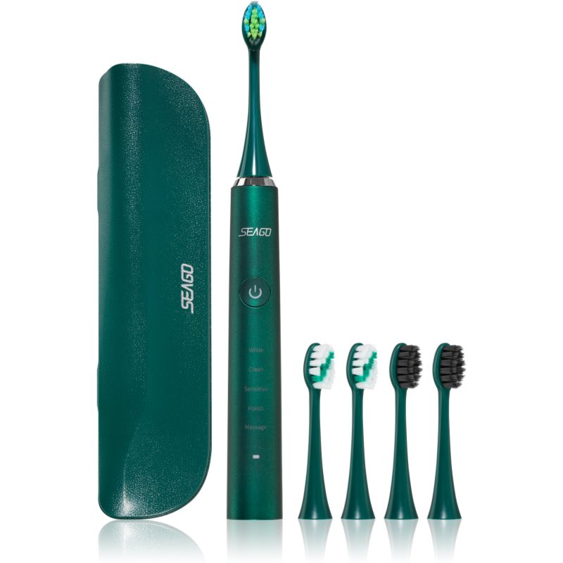 Seago Sonic Toothbrush Sg-972 S5 Spazzolino Da Denti Elettrico Green 1 Pz