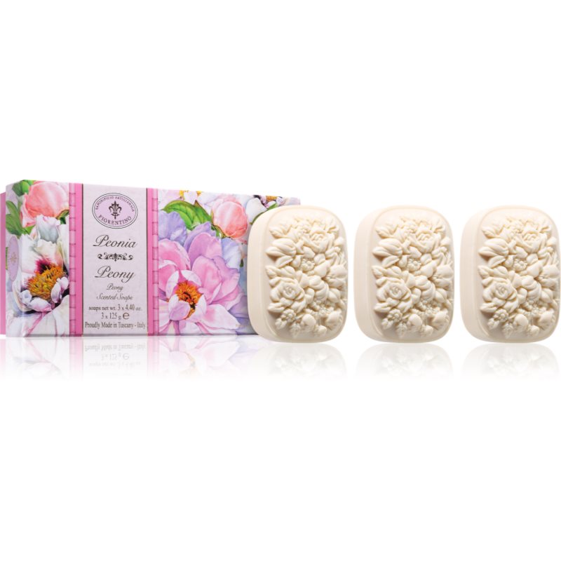 Saponificio Artigianale Fiorentino Peony Set Set Di Saponi Solidi