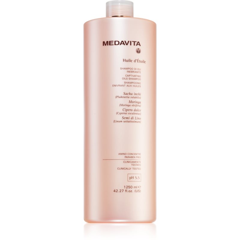 Medavita Huile D'Étolle Captivating Oils Shampoo Shampoo Nutriente Per Capelli Brillanti E Morbidi 1250 Ml