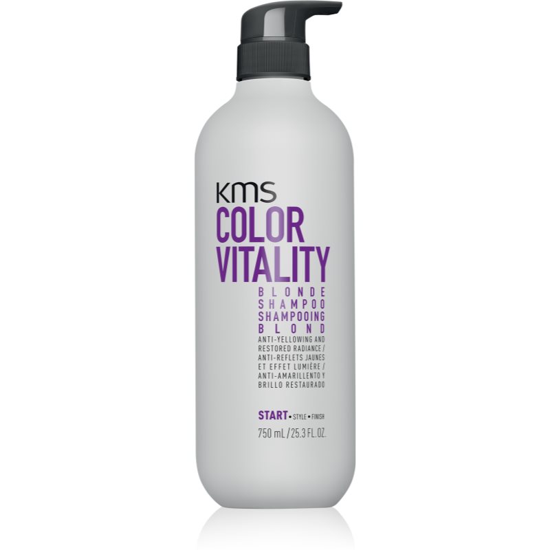 Kms Color Vitality Blonde Shampoo Shampoo Idratante Per Capelli Biondi 750 Ml