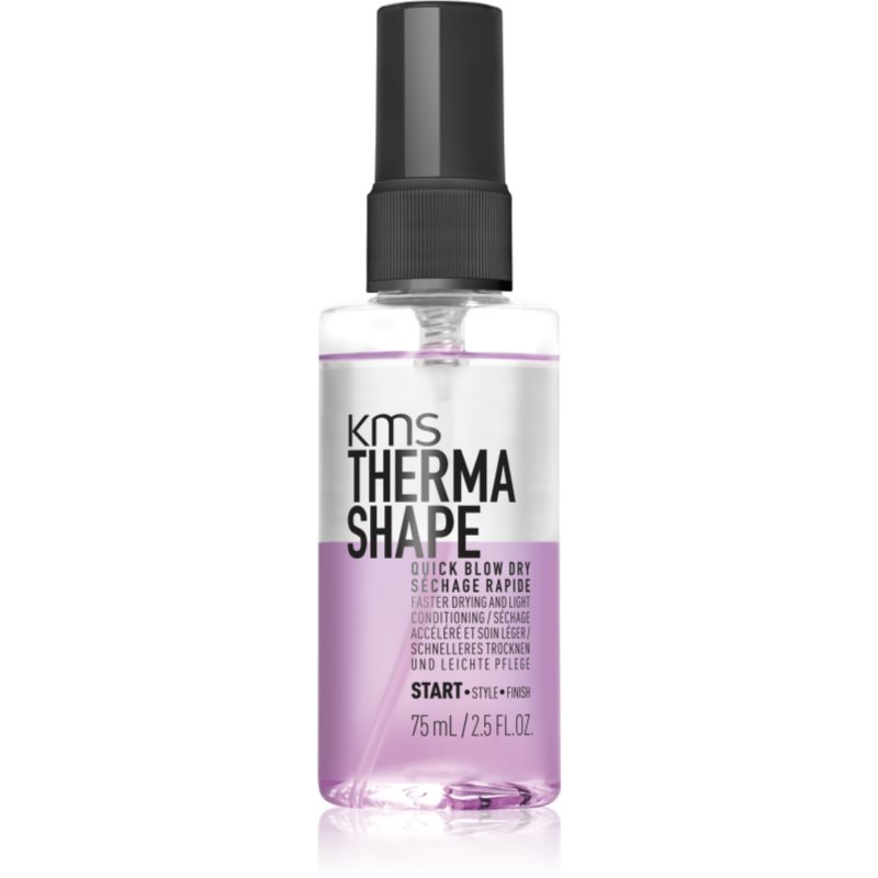 Kms Thermashape Quick Blow Dry Spray Protettivo Styling Per Capelli Per Un'Asciugatura Rapida 75 Ml