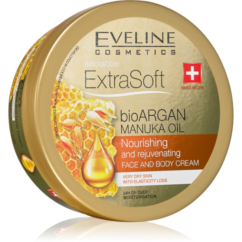 Eveline Cosmetics Extra Soft Crema Idratante Corpo E Viso Con Olio Di Argan 175 Ml