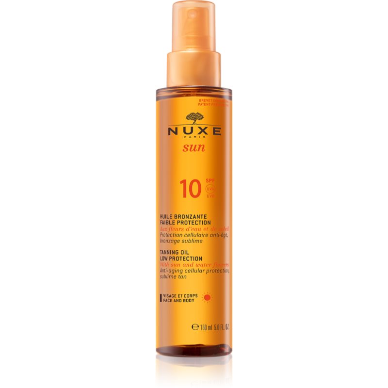 Nuxe Sun Olio Abbronzante Per Viso E Corpo Spf 10 150 Ml