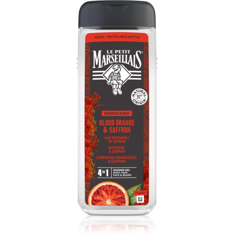 Le Petit Marseillais Blood Orange & Saffron Gel Doccia 4 In 1 Per Uomo 400 Ml