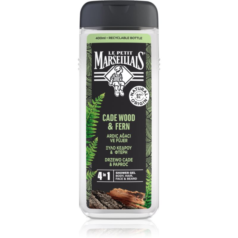 Le Petit Marseillais Cade Wood & Fern Gel Doccia 4 In 1 Per Uomo 400 Ml