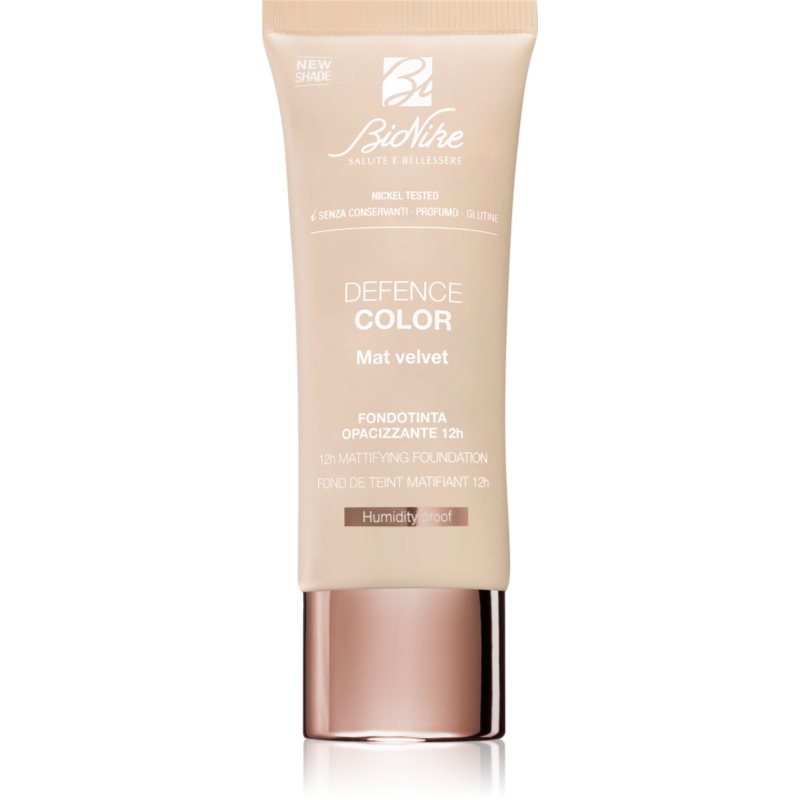 Bionike Color Mat Velvet Fondotinta Opacizzante Lunga Tenuta Colore 406 Cannelle 30 Ml