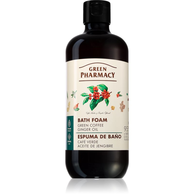 Green Pharmacy Green Coffee & Ginger Oil Bath Foam Bagnoschiuma 500 Ml